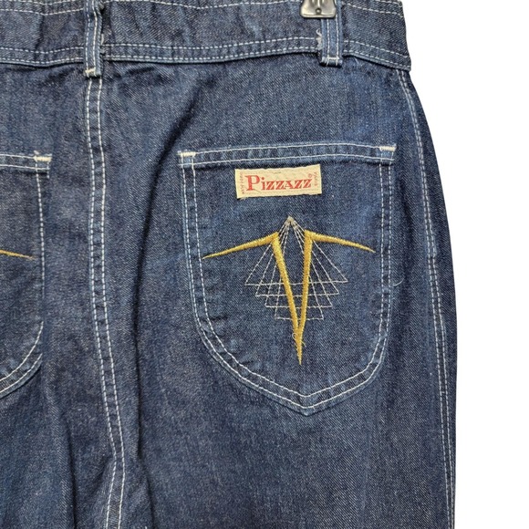 VTG 70s High Waist Dark Wash Jeans - Picture 1 of 10